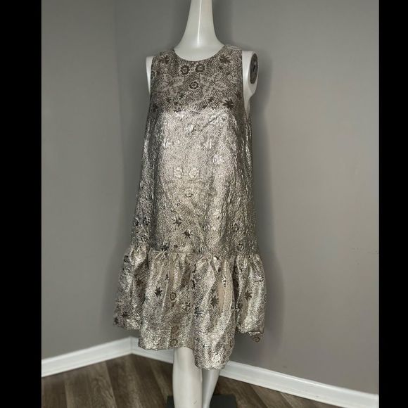 NWT LELA ROSE
Gathered metallic cloqué mini dress - Picture 4 of 6